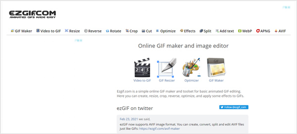 Editor GIF Ezgif