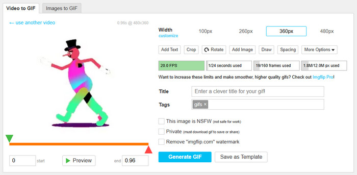 Imgflip GIF Editor