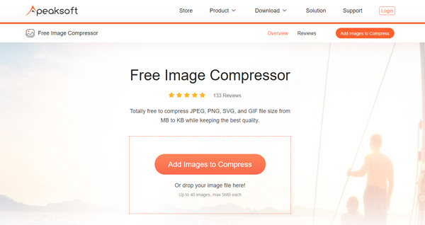 Compresor de imágenes gratuito Apeaksoft