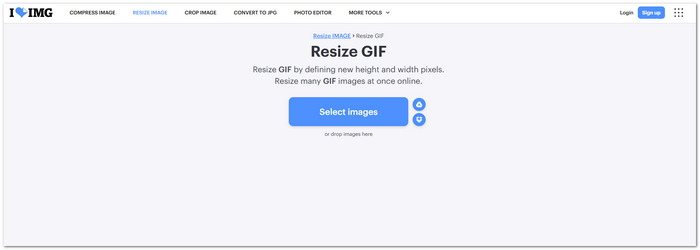 iLoveIMG Top GIF Resizer Online