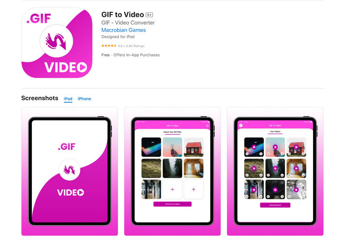 Gif to Video App iPhone