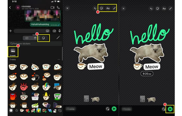 Δημιουργήστε αυτοκόλλητο στο Whatsapp