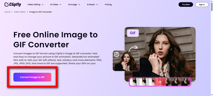 Convert Image to GIF Clipfly