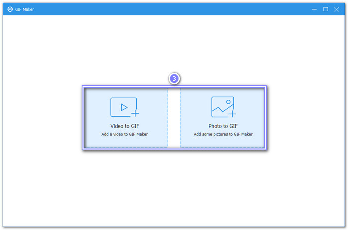 Choose Video or Photo to Gif