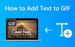 Hoe tekst aan GIF toe te voegen