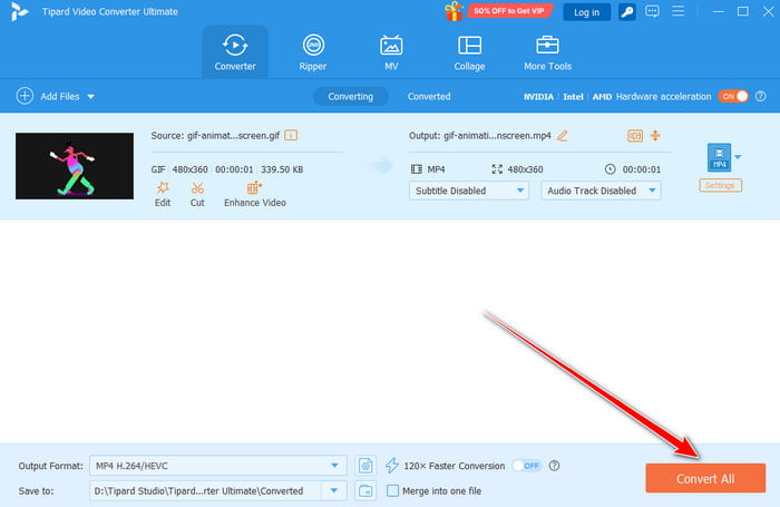 Botão Converter Tudo