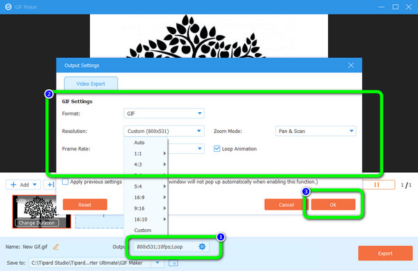 Output Foretag ændringer