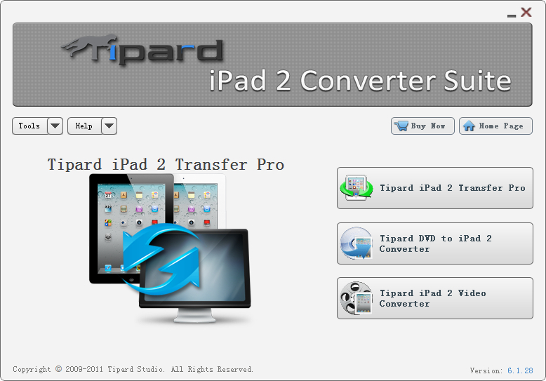 Tipard iPad 2 Converter Suite screenshot
