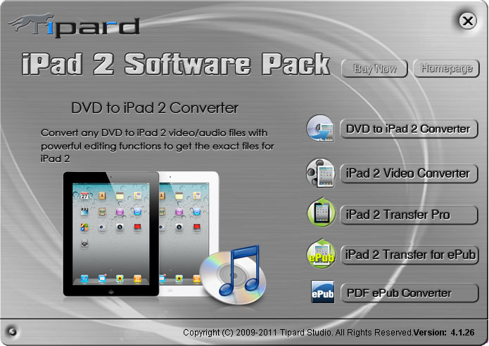 Tipard iPad 2 Software Pack screenshot