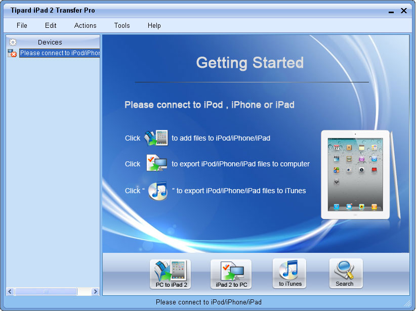 Windows 7 Tipard iPad 2 Transfer Pro 5.1.30 full