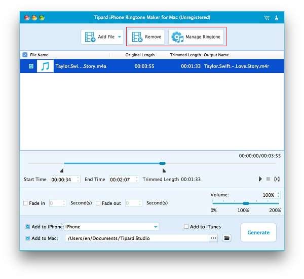 Rinomina il file della suoneria