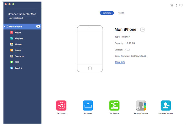 conecta el dispositivo iOS