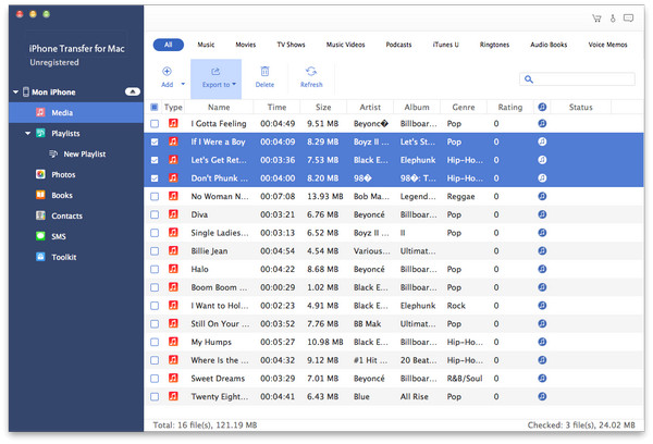 Transfiere archivos iPad a Mac