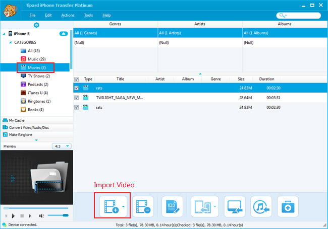 Transfer iPhone 4 movies to your PC Transfer iPhone 4 movies to your PC