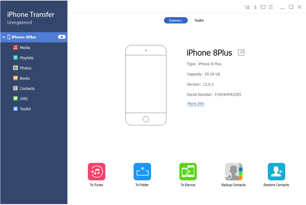 Tipard iPhone Transfer Ultimate screenshot Tipard iPhone Transfer Ultimate screenshot