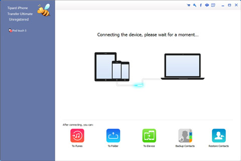 iPhone transfer interface
