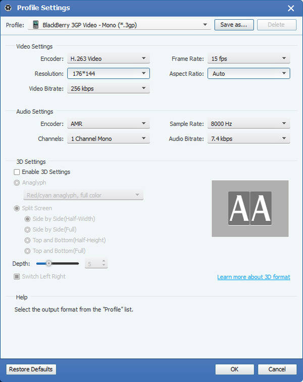 M2TS til 3GP Converter, M2TS Converter