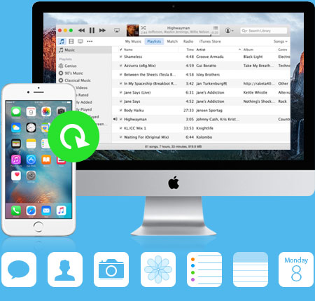استعادة بيانات جهاز iPhone لنظام التشغيل Mac