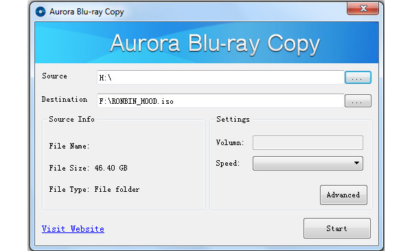 Cópia do Blu-ray de Aurora