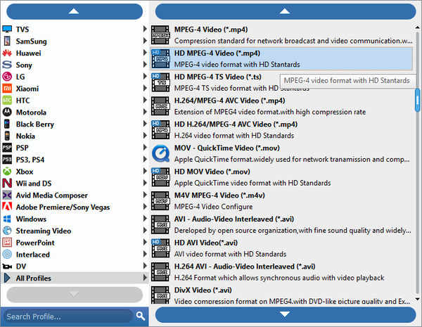 Vælg MPEG Output File