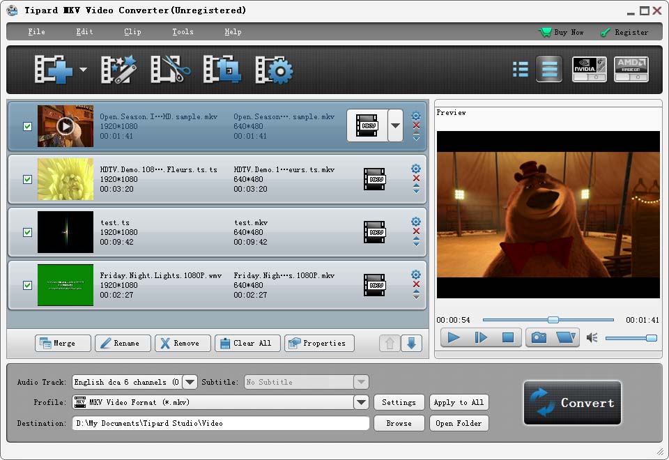 Tipard MKV Video Converter screenshot Tipard MKV Video Converter screenshot