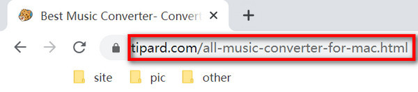 كل محول الموسيقى لنظام التشغيل Mac URL