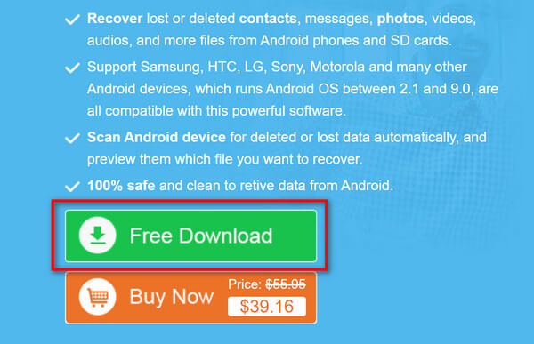 Android Data Recovery Gratis download