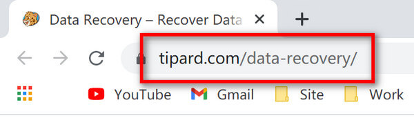 URL de recuperação de dados