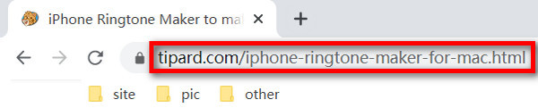 URL de création de sonnerie iPhone pour Mac