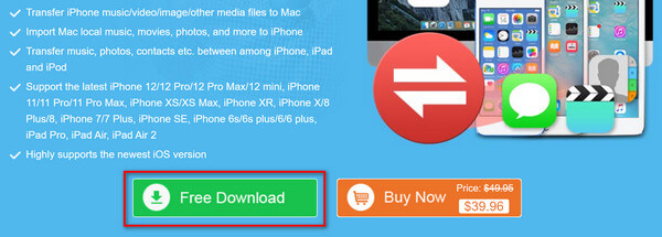 Téléchargement gratuit de transfert iPhone