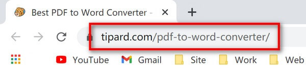 URL del convertidor de PDF a Word