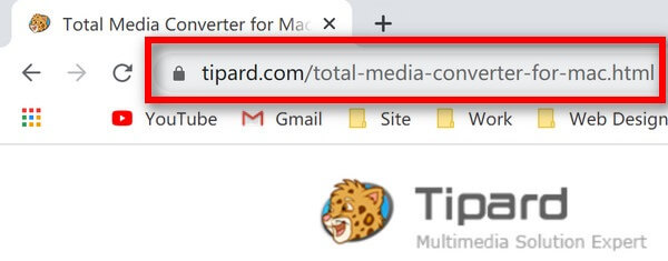 Total Media Converter voor Mac-URL