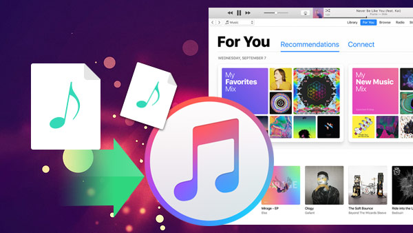 Aggiungi musica su iTunes