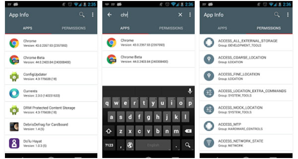 Informazioni sull'app