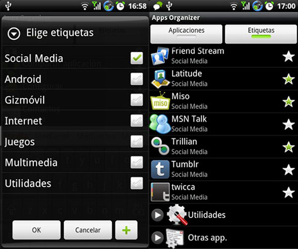 Organizzatore di app