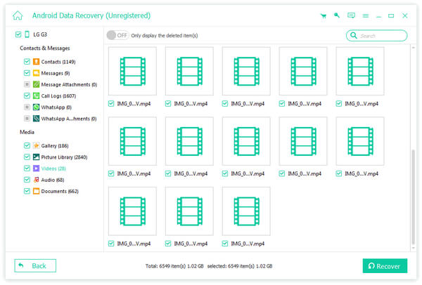 obnovit data