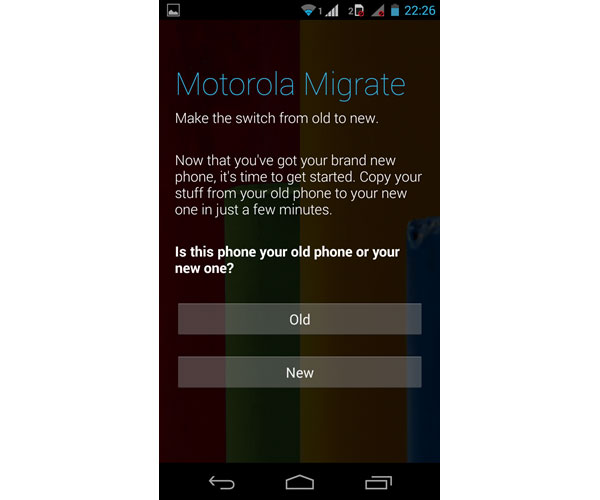 Motorola Migrace