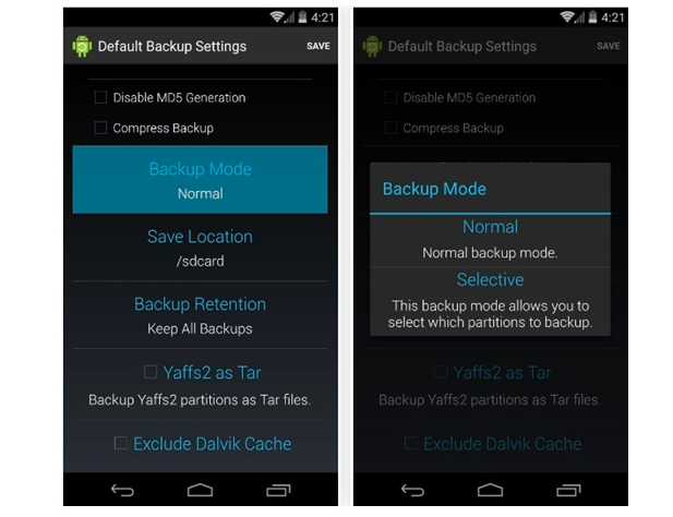 nandroid Backup