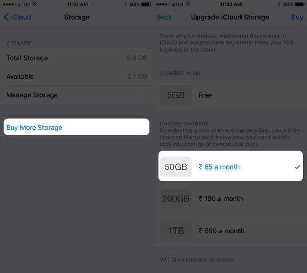 Iphone Ipad Mac Windowsでicloudストレージを購入する方法