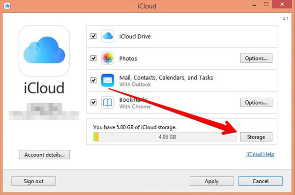 iCloud na Windows