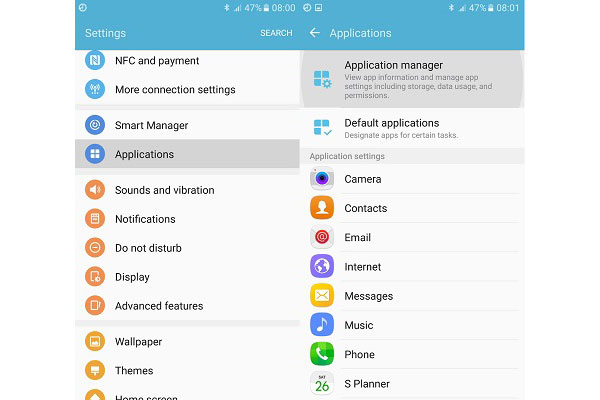 Cancella la cache dell'app su Android