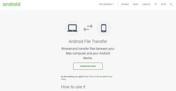 scarica il trasferimento file android