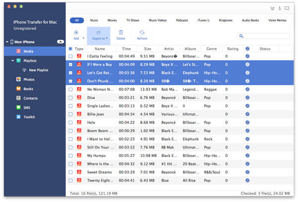 Comience a transferir archivos a Mac