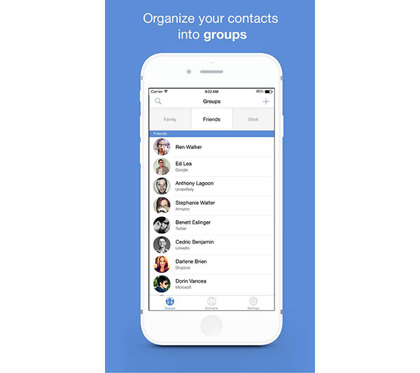 Contact Manager pour iPhone