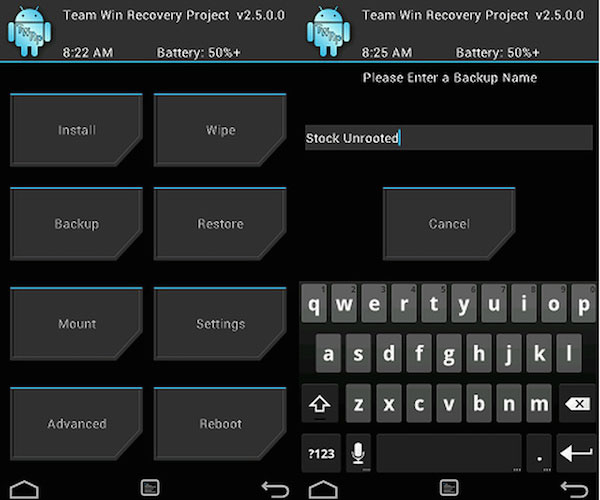 Recuperación TWRP