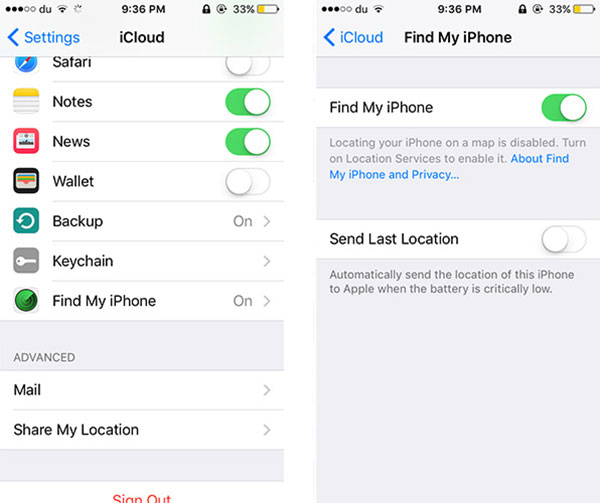 Elimina account iCloud senza password