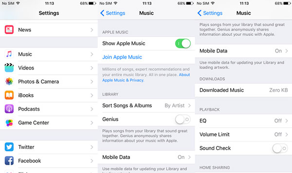 verwijder liedjes op de iPhone