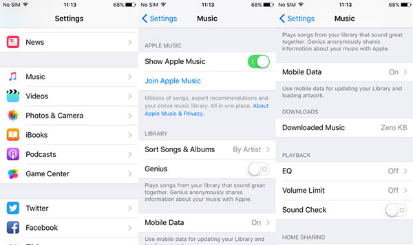 eliminar canciones en iphone