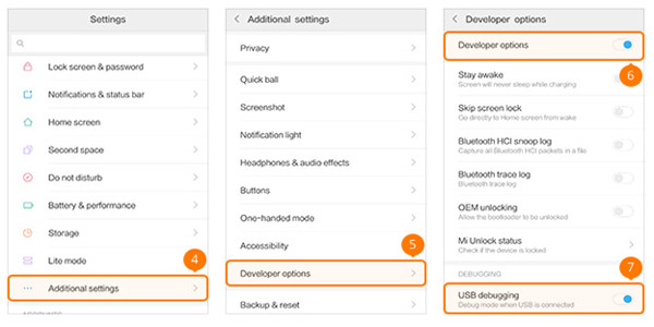 Abilita la modalità di debug USB Xiaomi