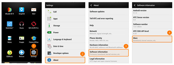 Abrir Opciones de desarrollador HTC